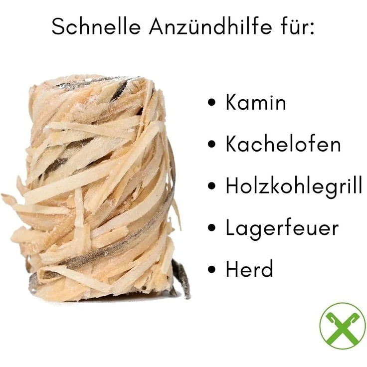 Feuerbällchen zum Anzünden von Kachelofen, Kamin-2,5 kg Schachtel ca. 200 Stück – Bild 4
