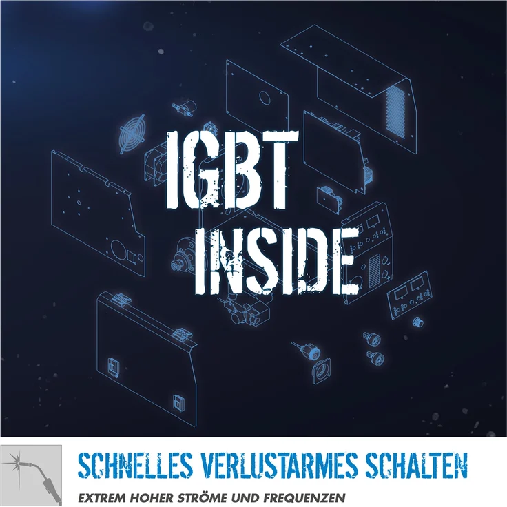 GÜDE Uni-Mig 165 SYN Universal Schweißgerät Fülldrahtschweißer Schweißer 160A – Bild 5