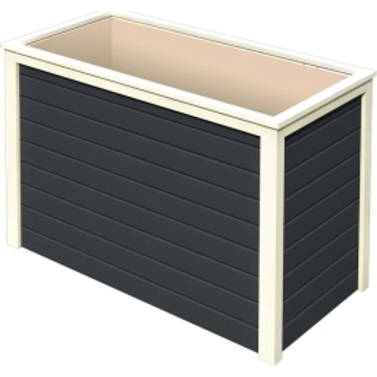 Karibu Hochbeet 1 anthrazit, 133x69x82 cm, 460 Liter – Bild 1