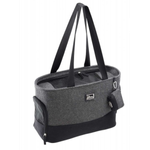 Hunter Tragetasche Barcelona grau 40x19x30 cm mit Kotbeutel Etui