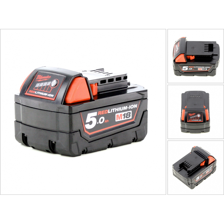Milwaukee M18 B5 Red Li-Ion Werkzeugakku 18 V / 5,0 Ah – Bild 3