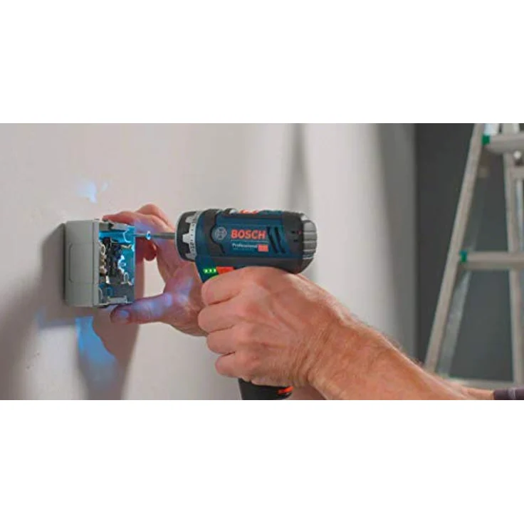 Bosch Professional GSR 12V-15 FC 12V System Akku Bohrschrauber (ohne Akkus und Ladegerät, im Karton), 12 V, Schwarz, Blau – Bild 4