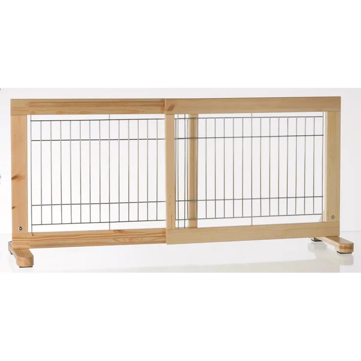 Trixie Hunde-Absperrgitter verstellbar Holz Breite 65-108cm – Höhe 50cm