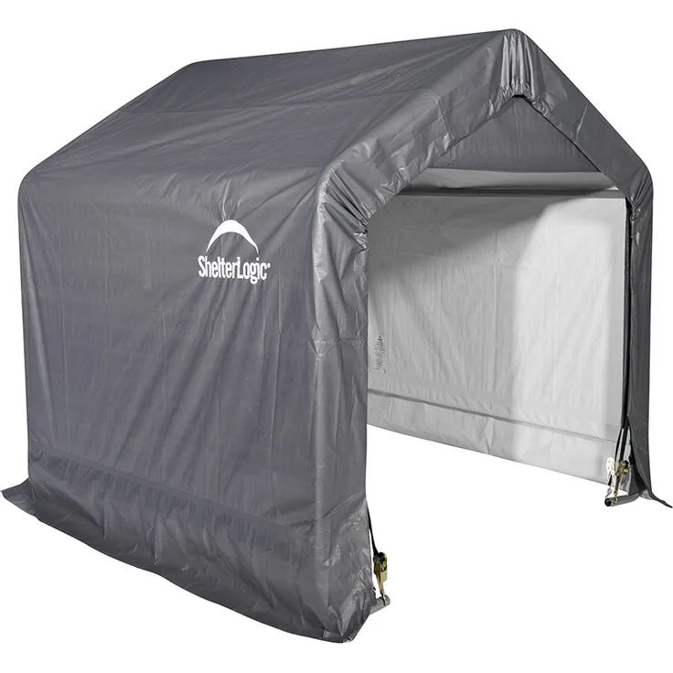 ShelterLogic Foliengerätehaus, Weidezelt "Shed-In-A-Box", 180 x 180 cm, grau, 3,24 m²