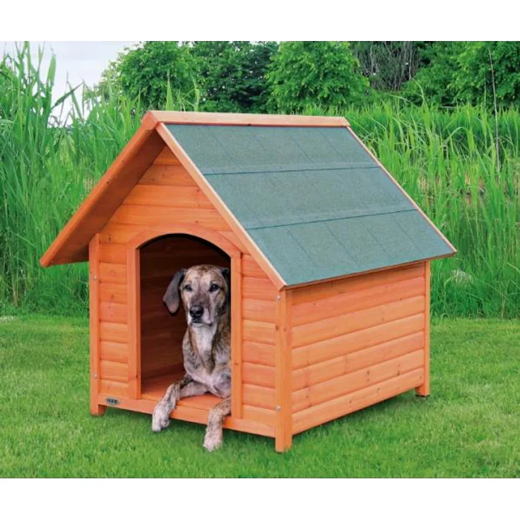 Trixie natura Hundehütte Cottage mit Satteldach natur L: 96 × 105 × 112 cm