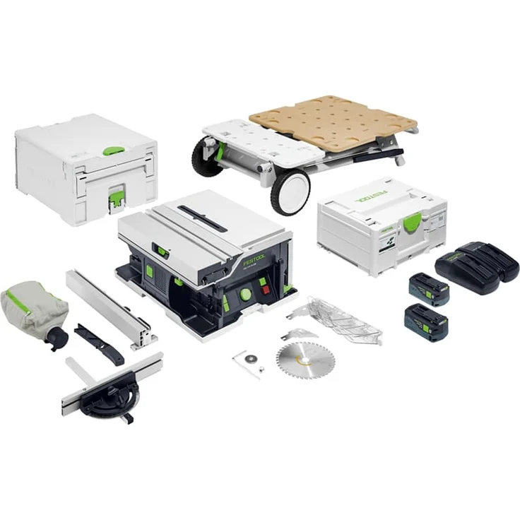 FESTOOL Akku-Tischkreissäge CSC SYS 50 EBI-Set 577379 Energie-Set & Untergestell – Bild 1