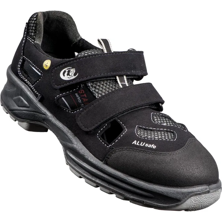Sandale 2124A,ESD,S1, Alukappe,Gr. 47, schwarz