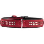 Hunter Hunde-Halsband Softie Deluxe rot-schwarz XS