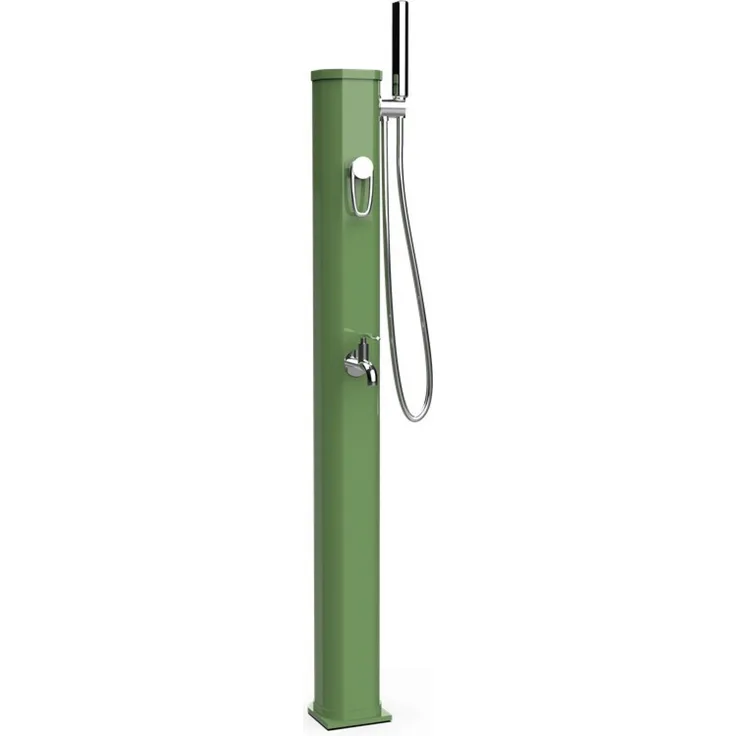 Formidra Jolly Go2 Solardusche 20 Liter Gartendusche Außendusche Aluminium Green Asseda