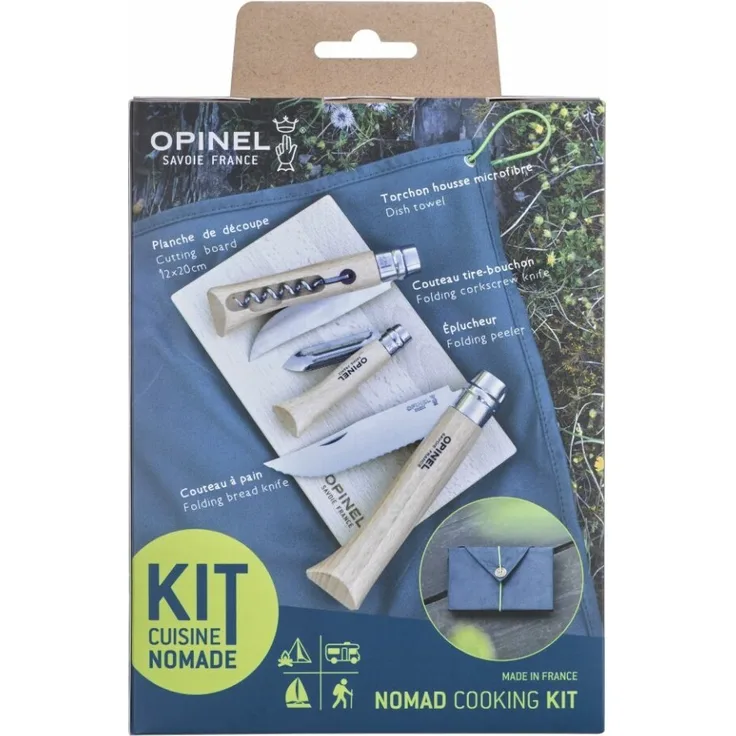 Opinel Outdoorset Nomad zum Kochen Freizeitmesser