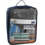 NESLING Coolfit Balkonverkleidung 80x500 cm, grau Bezug aus HDPE, 285g/m² in grau, inkl. Montagematerial