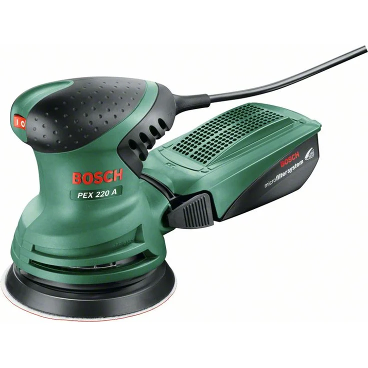 Bosch Exzenterschleifer PEX 220 A 125 mm 1,2 kg 24000 U-min 220 Watt Staubabsaugung im Karton – Bild 1