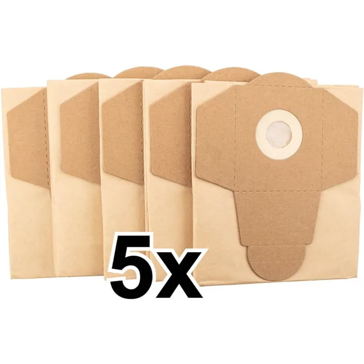 Scheppach Original Staubsaugerbeutel NTS30 Premium | Papier Vacuumbeutel 30 Liter | Nass- & Trockensauger | 5 Stück | 7907709714 - Preisvergleich