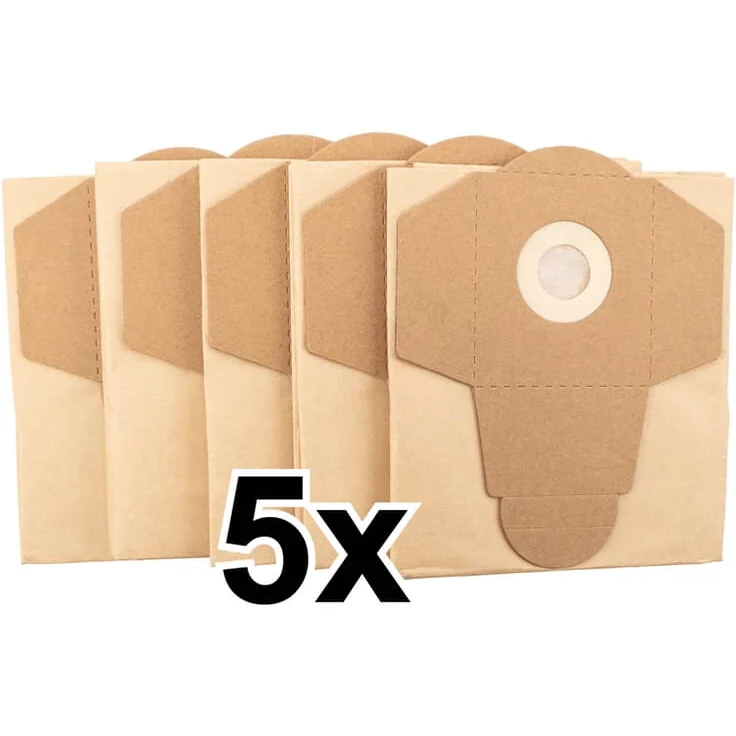 Scheppach Original Staubsaugerbeutel NTS30 Premium | Papier Vacuumbeutel 30 Liter | Nass- & Trockensauger | 5 Stück | 7907709714 - Preisvergleich – Bild 1