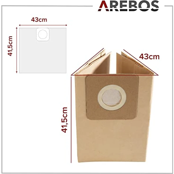 Arebos 4in1 - Industriestaubsauger-Nasssauger - rot-silber – Bild 6