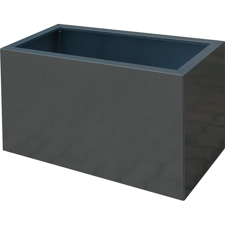 Palatino Exclusive Line Hochbeet-Pflanzk??bel Lotte aus verz. Stahl Anthrazit 100 x 40, Tiefe 50 cm, Modular