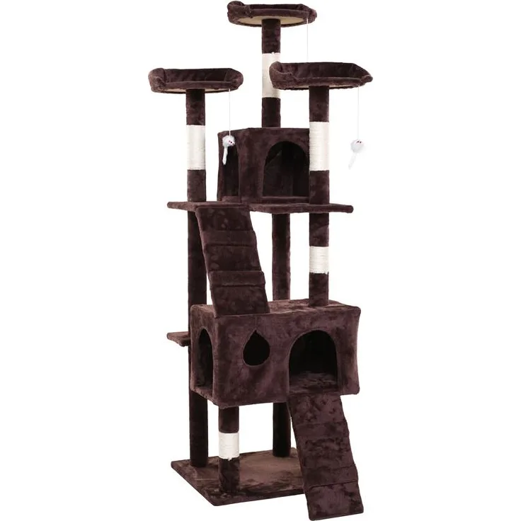 Kratzbaum Katzenbaum Katzenkratzbaum 170 cm Kletterbaum Spielbaum Braun
