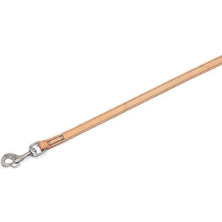Karlie Rondo Hundeleine genäht und mit Zierreifel natur, 22 mm 100 cm