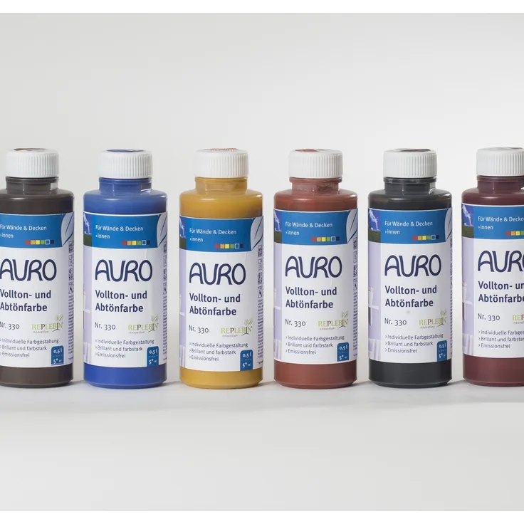 AURO Vollton- und Abtönfarbe Nr. 330-Chromoxid-Grün-0,5 l