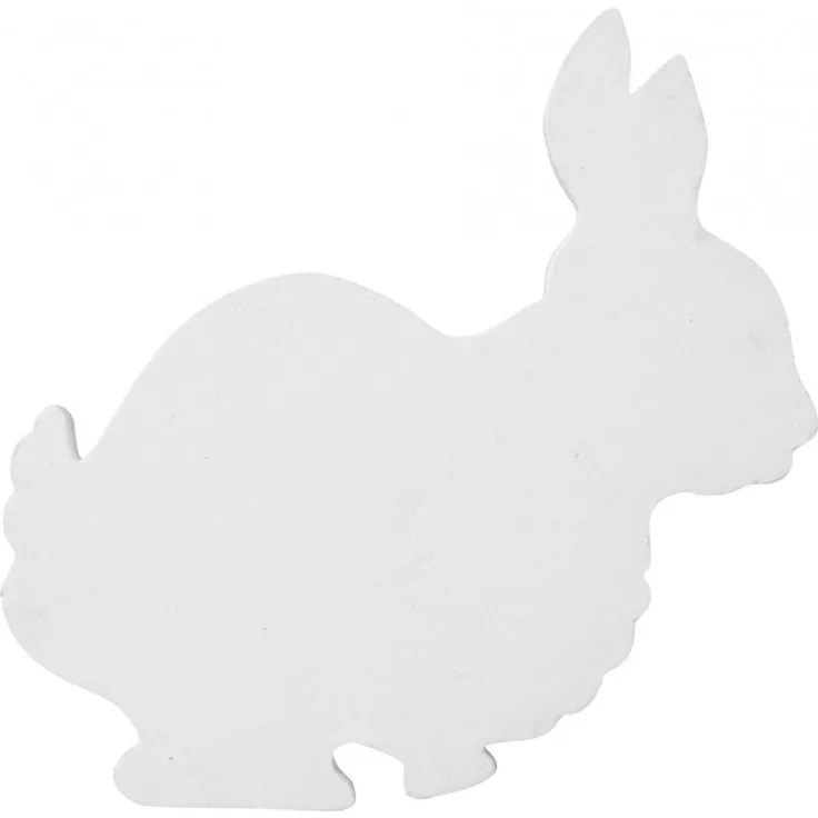 EUROPALMS Silhouette Hase, weiß, 56cm