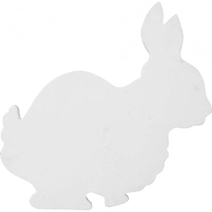 EUROPALMS Silhouette Hase, weiß, 56cm
