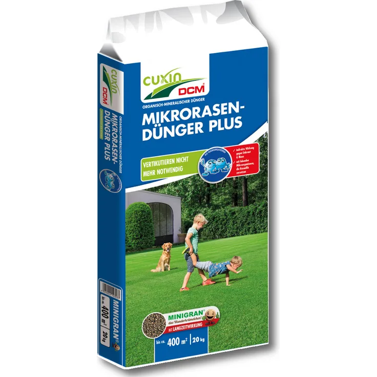 CUXIN DCM Mikrorasen-Dünger Plus, 20 kg