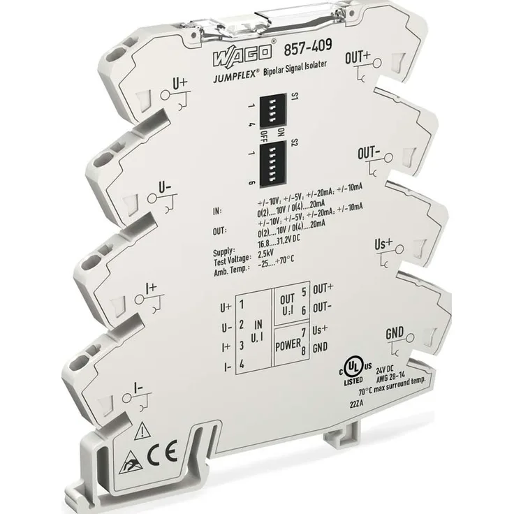 WAGO Bipolar Trennverstärker 857-409 1St.