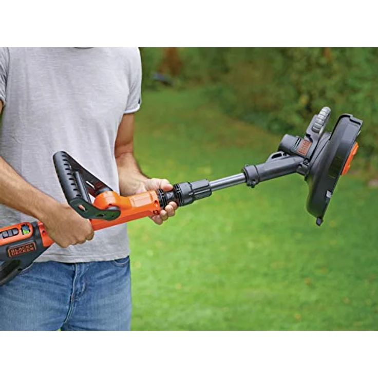 Black+Decker Akku-Rasentrimmer Powercommand EasyFeed, 18V 4,0Ah, inkl. Akku und Ladegerät, 30 cm Schnittbreite, für größere Flächen STC1840EPC – Bild 7