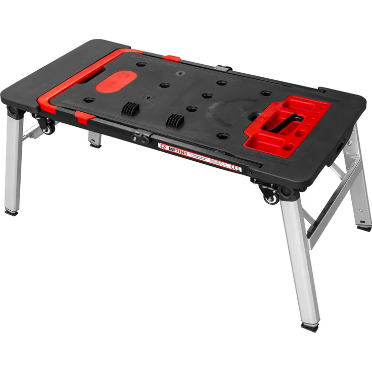 7 IN 1 MULTIFUNKTIONSGERAT WERKBANK ARBEITSBUHNE ROLLBRETT WAGEN MF7IN1 - Holzmann