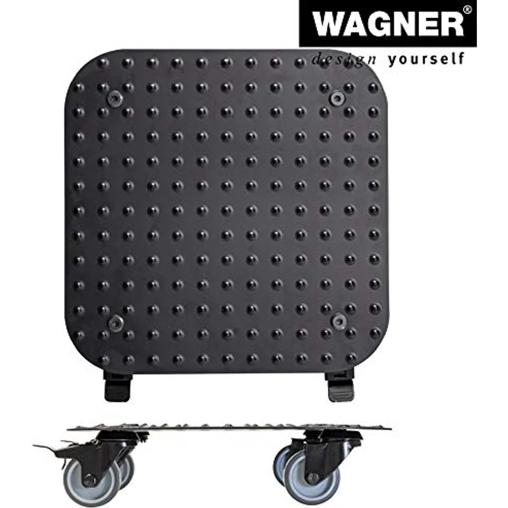 Multi Roller MR 7008, 29 x 29 x 7,5 cm, softe Rollen Ø 50 mm, Gleitlager, 2 Bremsen, Alu Riffelblech, Tragkraft 150 kg – Bild 5