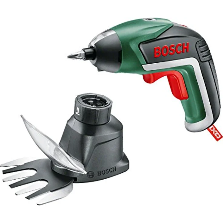 Bosch IXO V 3,6 V Garden Akkuschrauber ( 06039A800A ) + Grasschere + Strauchschere + Akku + Ladekabel – Bild 1