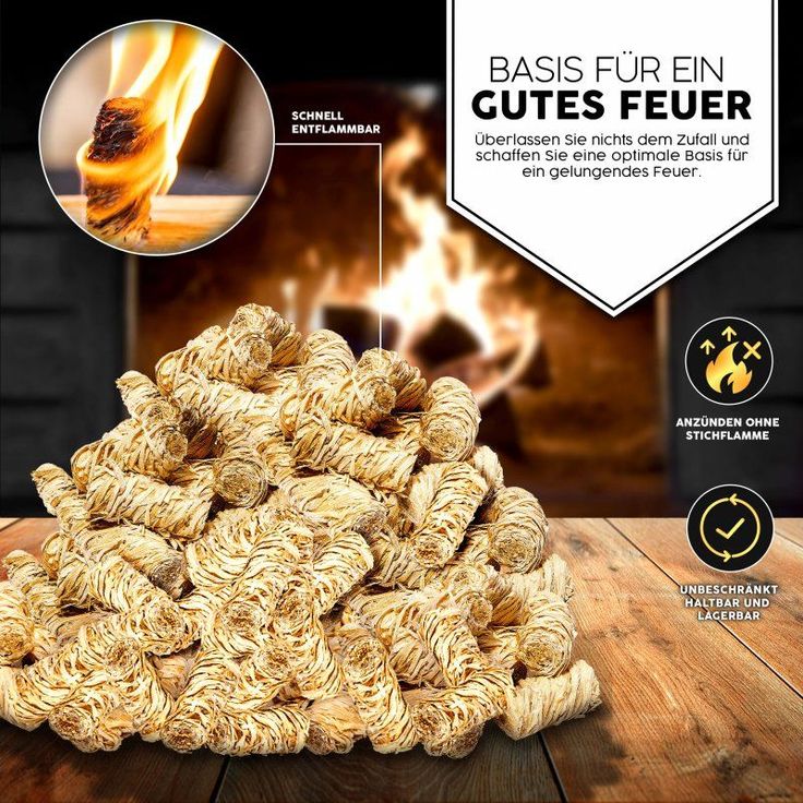 grillas BIO Anzünder Kaminanzünder Holzwolle Grillanzünder Holz Feueranzünder 2,5 kg – Bild 13