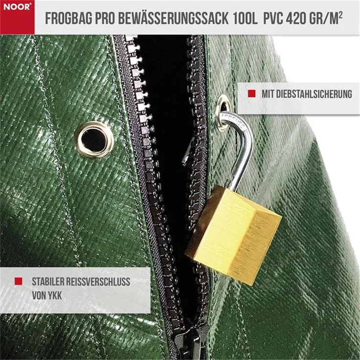 Noor Frogbag Pro Bewässerungssack 100l PVC 420 g/m² – Bild 3