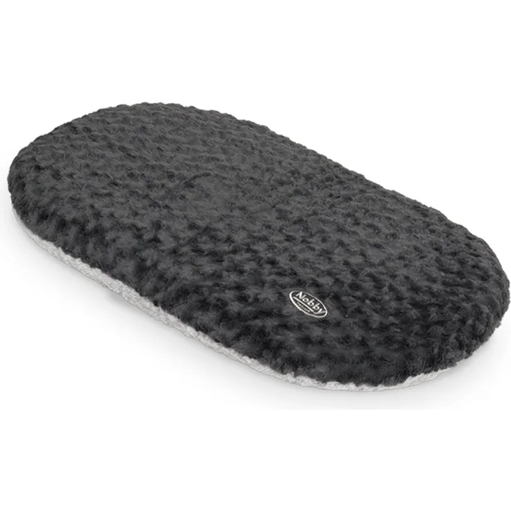 Nobby Kissen oval SEOLI dunkelgrau-hellgrau 80 x 49 cm