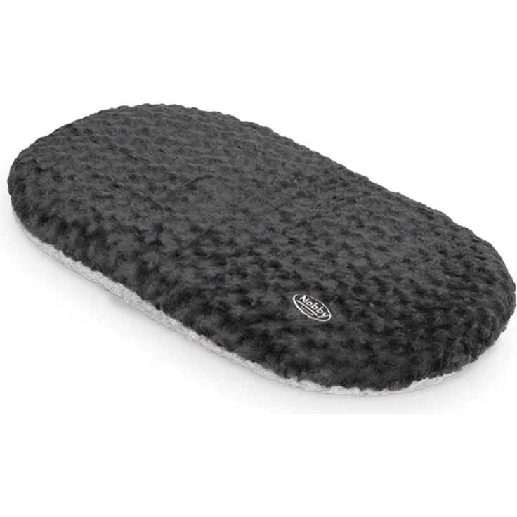 Nobby Kissen oval SEOLI dunkelgrau-hellgrau 80 x 49 cm