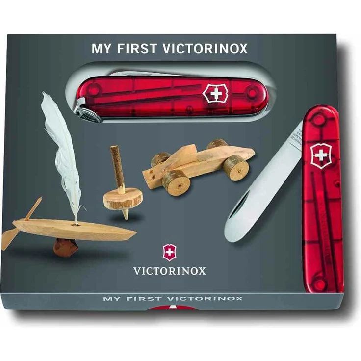 VICTORINOX Taschenwerkzeug ''My First Vx'' rot 9 Funktionen transparent rot – Bild 4