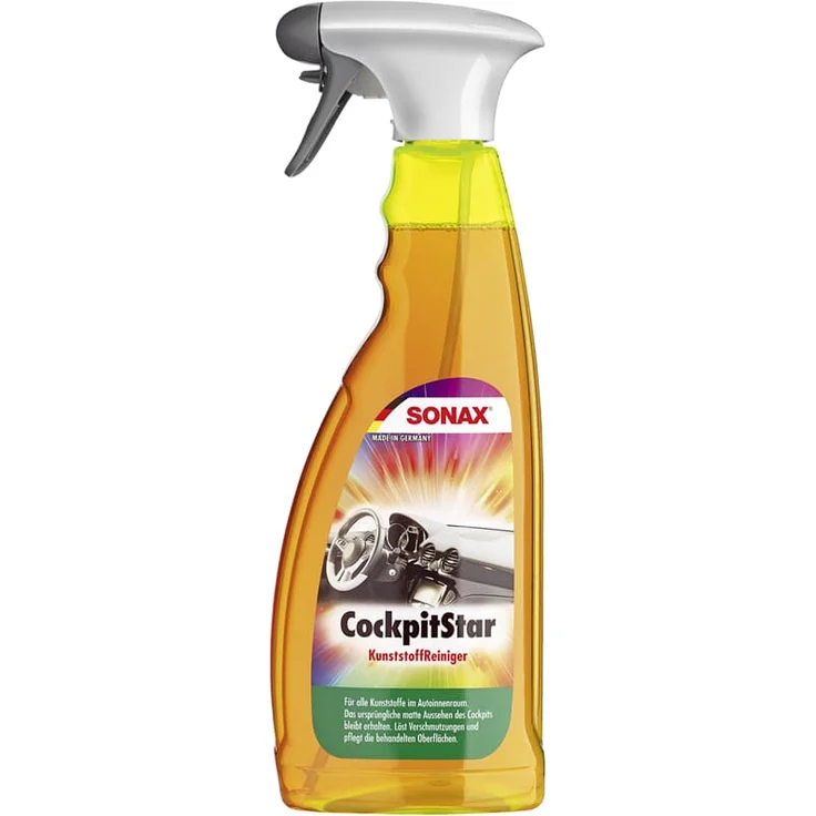 Sonax CockpitStar 750 ml Kunststoffreiniger Kunststoff Pflege Cockpit Pfleger – Bild 1
