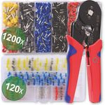 QUADRIOS Crimpzange und Aderendhülsen, Lötverbinder, 22T008