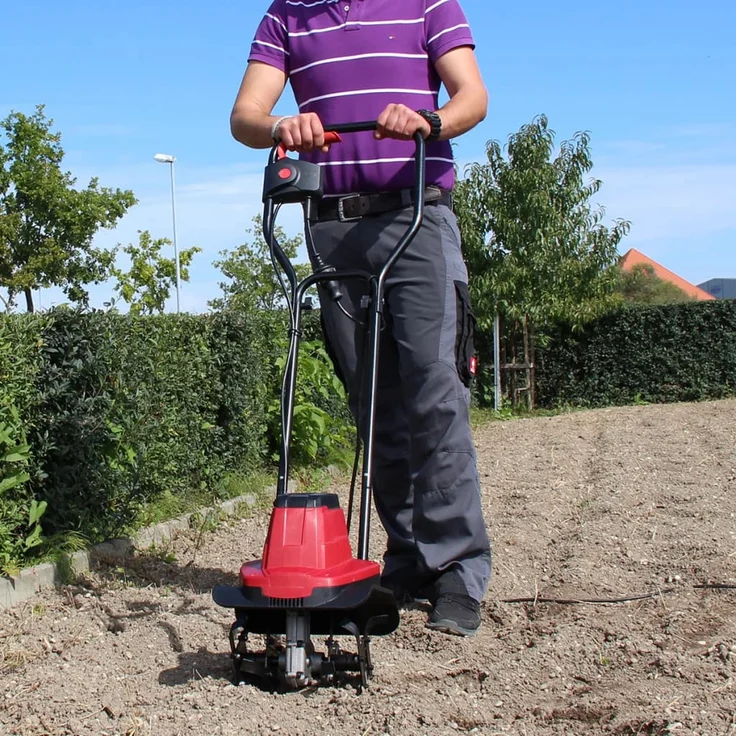 Einhell Elektro-Bodenhacke GC-RT 7530 (750 W, 30 cm Arbeitsbreite, 200 mm Arbeitstiefe, 4 robuste Hackmesser, klappbarer Führungsholm, Kabelzugentlastung) – Bild 5