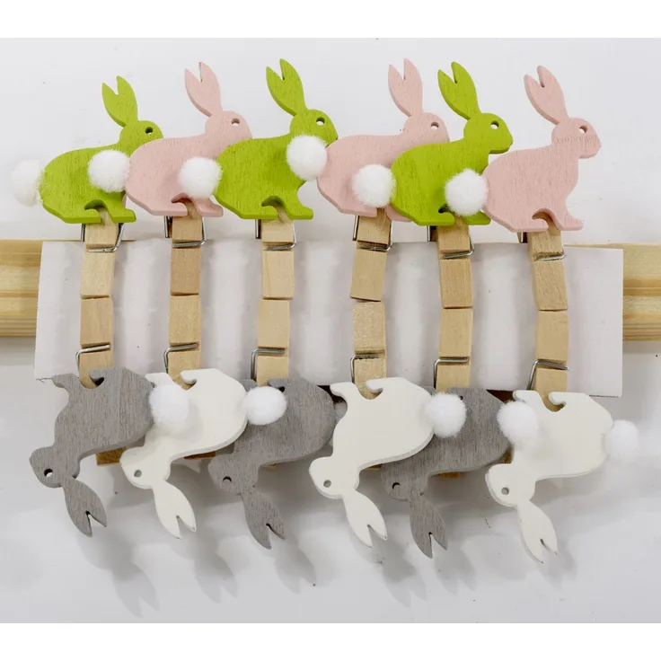 TrendLine Clips Osterhase, 12 Stück