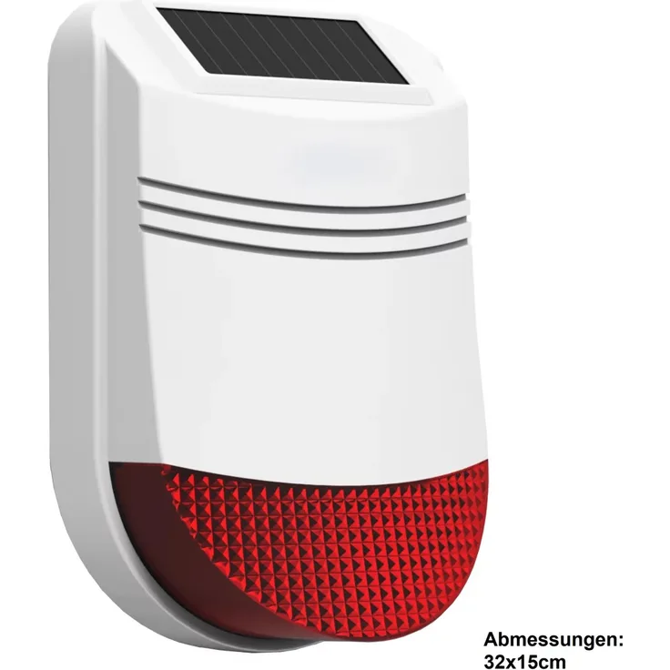 Safe2Home® Solar Funk Außensirene Serie SP110 / SP210 / SA100 - mit Repeater Funktion