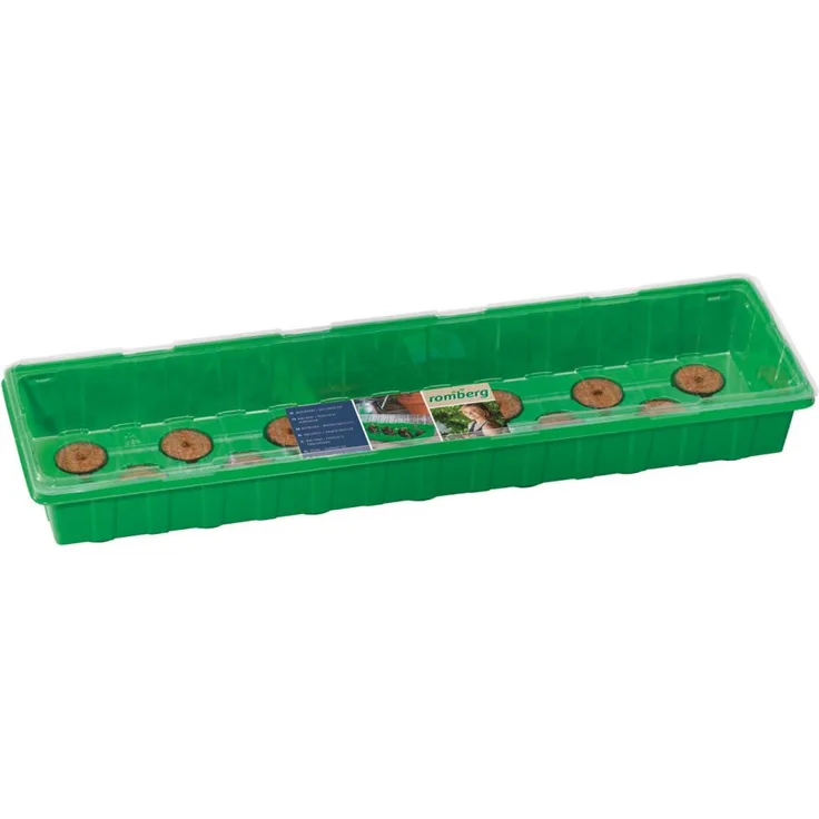Romberg Anzuchthaus L PLUS COCO 54 x 15 x 12 cm<br->+ 20 Kokos-Quelltabletten