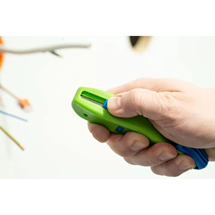 WEICON Kabelmesser No. S 4 - 28 Green Line , mit einfahrbarer Hakenklinge, Arbeitsbereich 4 - 28 mm Ø , 1 Stück – Bild 6