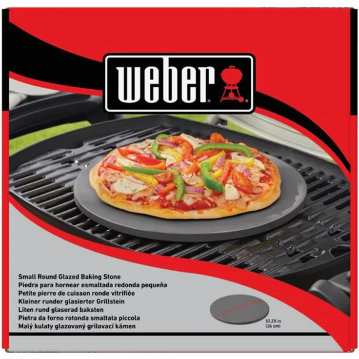 Glasierter Pizzastein klein, rund Ø 26 cm – Bild 1