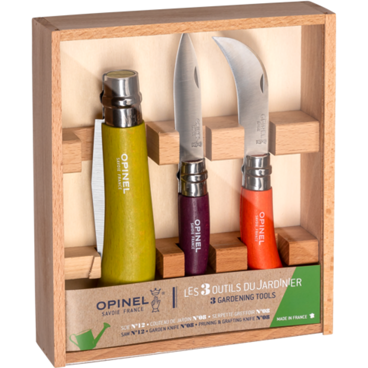 Opinel Garten-Set 3-teilig, bunt Freizeitmesser