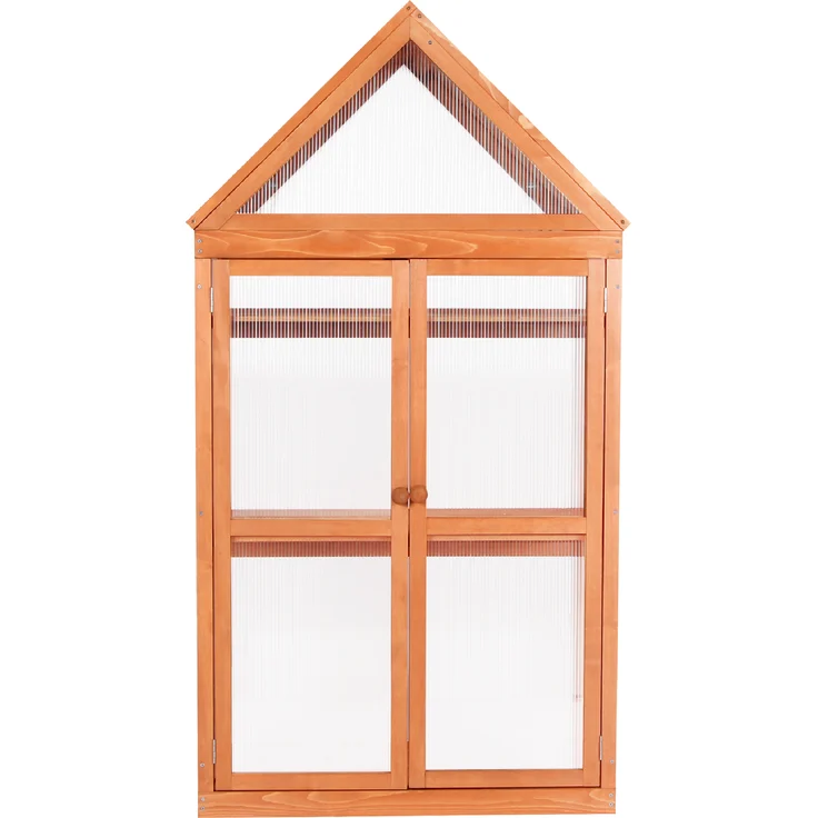 MCombo 3 Etage Gewächshaus 0800, Aufzuchtschrank Treibhaus Pflanzenhaus Tomatenhaus, höhenverstellbar, aufklappbar, aus Holz und Polycarbonat, 47 x 80 x 149 cm – Bild 4