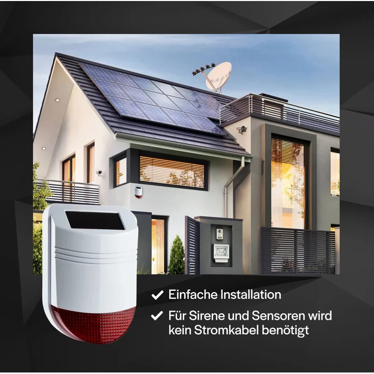 Safe2Home® Funk Alarmanlagen Basis Set SP210 mit Sabotageschutz – WIFI / GSM / SMS Alarmierung - Lichtsteuerung – Bild 3
