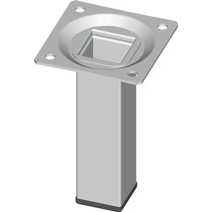Möbelfuß weiß 25x25mm H.800mm Platte 4 St./Set ELEMENT SYSTEM