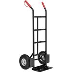 Juskys Sackkarre Basic klappbar | 100 kg belastbar | große Luftreifen | Kunststoff Griffe | Stahl