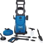 Scheppach Hochdruckreiniger HCE2400 mit 8-TLG. Zubehör | 5m Schlauch | 180bar | 230V 2400W | max. Fördermenge: 408 l/h | Ansaugfunktion | langlebige Aluminium Pumpe | inkl. Reinigungsmitteltank